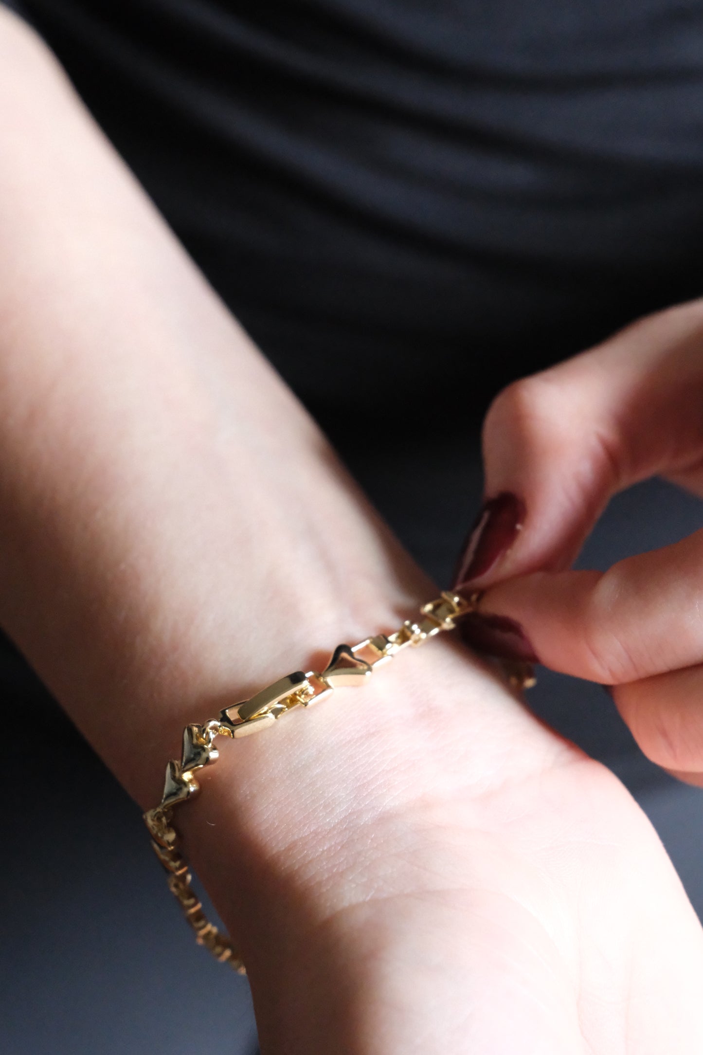 Heart Chain Bracelet