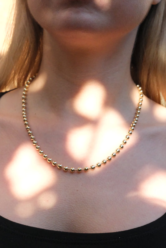 Chunky Bead Chain Necklace