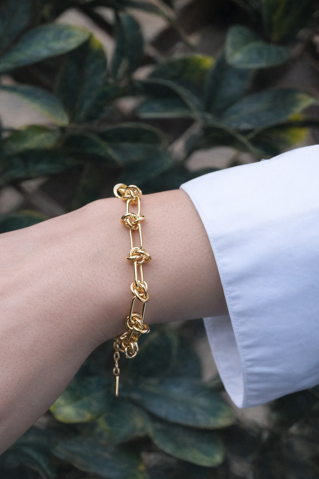 Rectangular Link Chain Bracelet