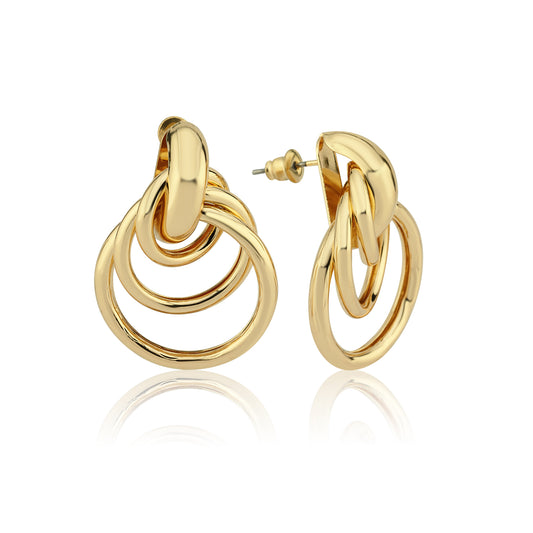 Golden Orbit Earings