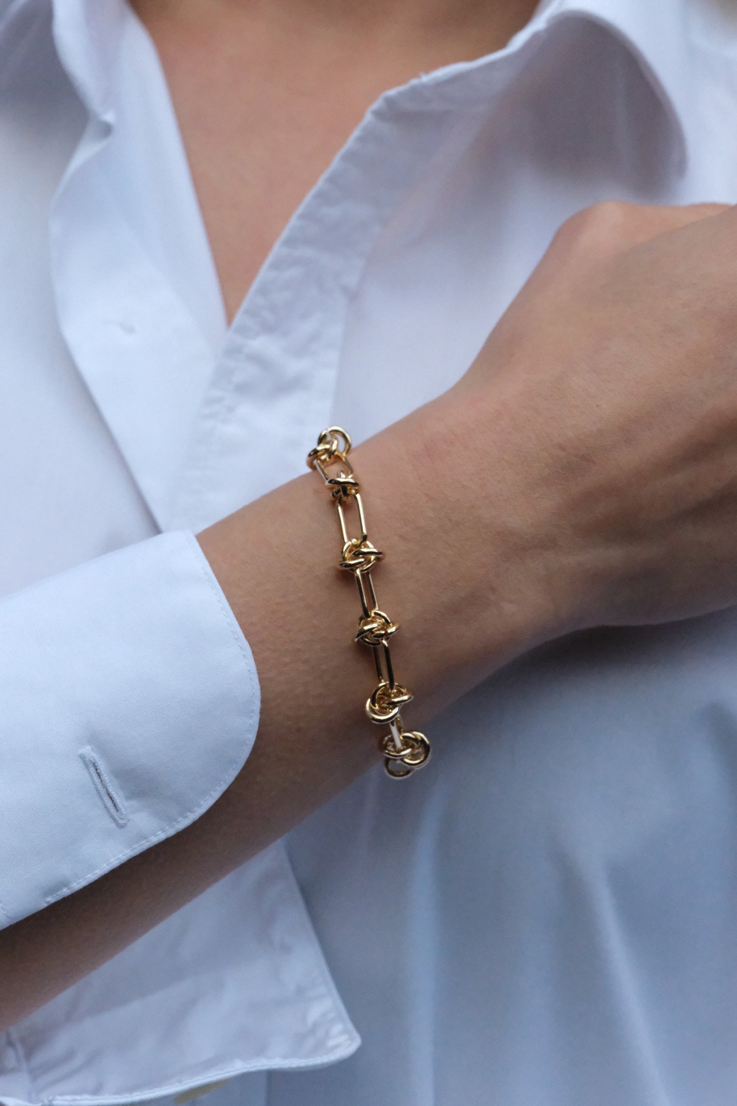Rectangular Link Chain Bracelet