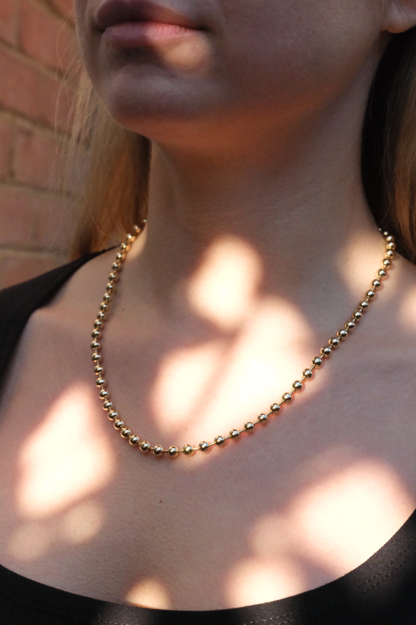 Chunky Bead Chain Necklace