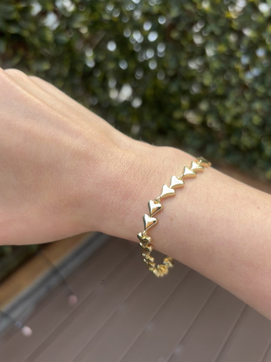 Heart Chain Bracelet